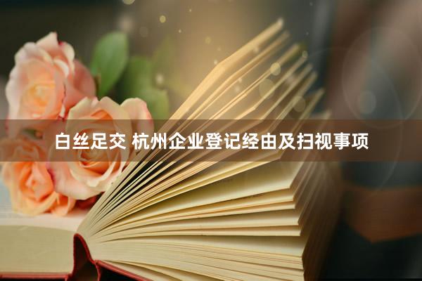 白丝足交 杭州企业登记经由及扫视事项